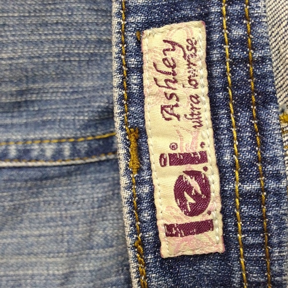 Vintage Denim Skirt Blue Jean Maxi Lei Ultra Lowrise - Picture 3 of 8